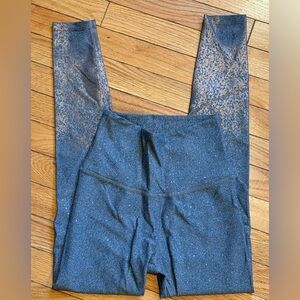 Beyond Yoga Blue and Gold Leggings